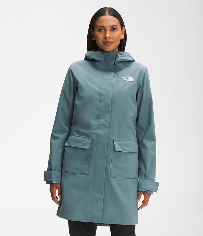 The North Face Regenjas Dames Stad Breeze Parka Ii YDZA90136 - Blauw